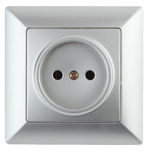 Розетка INTRO 2P, 16А-250В, СУ, Solo, алюминий (10/200/2000) 4-201-03 (Б0043307) Розетка INTRO 2P, 16А-250В, СУ, Solo, алюминий (10/200/2000) 4-201-03 (Б0043307)