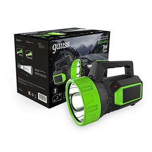 Фонарь GAUSS прожекторный модель GFL604 3W 150lm lead acid 900mAh LED, 2 режима, прямая зарядка 220В, IP30, 149х85х111мм 1/10/40 (GF604) Фонарь GAUSS прожекторный модель GFL604 3W 150lm lead acid 900mAh LED, 2 режима, прямая зарядка 220В, IP30, 149х85х111мм 1/10/40 (GF604)