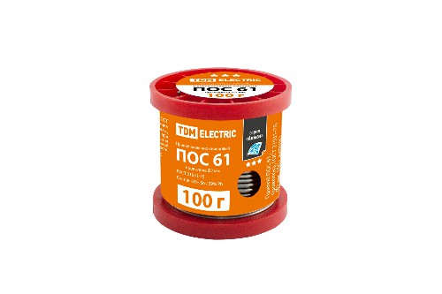 Припой ПОС 61, проволока, ГОСТ 21931-76, Ø2 мм, 100 г, катушка, серия "Алмаз" TDM (1/10/80) (SQ1025-0316) Припой ПОС 61, проволока, ГОСТ 21931-76, Ø2 мм, 100 г, катушка, серия "Алмаз" TDM (1/10/80) (SQ1025-0316)