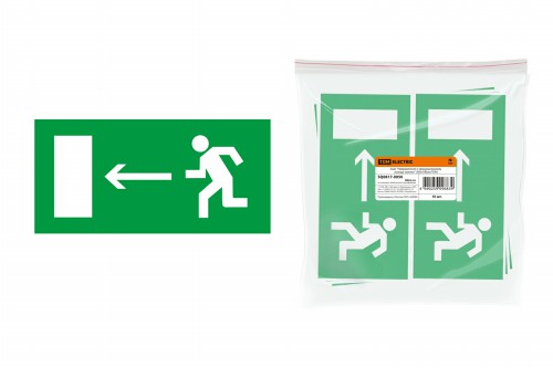 Знак "Направление к эвакуационному выходу налево" 200х100мм TDM (SQ0817-0050) фото 2 Знак "Направление к эвакуационному выходу налево" 200х100мм TDM (SQ0817-0050) фото 2