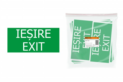 Знак "ВЫХОД" 200х100мм (румынский язык) TDM (SQ0817-0072) фото 2 Знак "ВЫХОД" 200х100мм (румынский язык) TDM (SQ0817-0072) фото 2