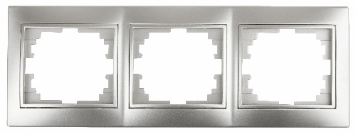 Рамка INTRO на 3 поста гор., скрытой установки, Plano, алюминий (1/14/280/2800) (Б0030098) фото 8 Рамка INTRO на 3 поста гор., скрытой установки, Plano, алюминий (1/14/280/2800) (Б0030098) фото 8