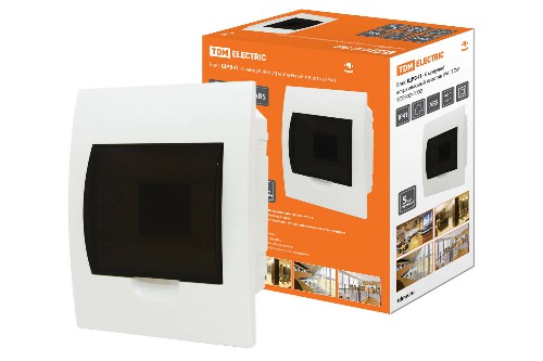 Бокс ЩРВ-П-6 модулей встраиваемый пластик IP41 TDM (1/20) (SQ0902-0002) Бокс ЩРВ-П-6 модулей встраиваемый пластик IP41 TDM (1/20) (SQ0902-0002)