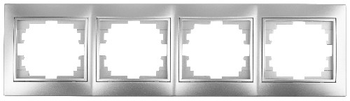 Рамка INTRO на 4 поста гор., скрытой установки, Plano, алюминий (1/14/140/1400) (Б0030102) фото 5 Рамка INTRO на 4 поста гор., скрытой установки, Plano, алюминий (1/14/140/1400) (Б0030102) фото 5