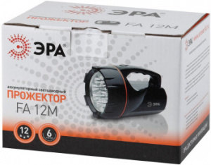 Фонарь ЭРА FA12M аккумуляторный прожекторный 4V3Ah 12xLED ЗУ 220V коробка (1/8/320) (Б0012314) фото 5 Фонарь ЭРА FA12M аккумуляторный прожекторный 4V3Ah 12xLED ЗУ 220V коробка (1/8/320) (Б0012314) фото 5