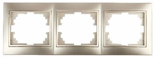 Рамка INTRO на 3 поста гор., скрытой установки, Plano, шампань (1/14/280/2800) (Б0030099) фото 8 Рамка INTRO на 3 поста гор., скрытой установки, Plano, шампань (1/14/280/2800) (Б0030099) фото 8