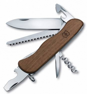 Нож перочинный Victorinox Forester Woor, 85 мм., 10 функций, дерево (карт. коробка) (0.8361.63) фото 2 Нож перочинный Victorinox Forester Woor, 85 мм., 10 функций, дерево (карт. коробка) (0.8361.63) фото 2