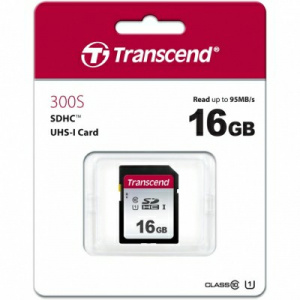 Карта памяти SDHC 16GB Transcend 300S UHS-I U1 (TS16GSDC300S) Карта памяти SDHC 16GB Transcend 300S UHS-I U1 (TS16GSDC300S)
