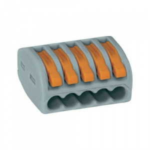 Строительно монтажные клеммы SmartBuy с рычагами, 5 отверстий, 0,5-4 мм2, розничная упаковка (15шт/уп) Цена за упаковку (SBE-cwcc-5-rp) Строительно монтажные клеммы SmartBuy с рычагами, 5 отверстий, 0,5-4 мм2, розничная упаковка (15шт/уп) Цена за упаковку (SBE-cwcc-5-rp)