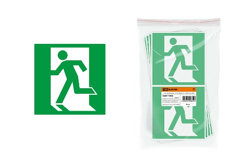 Знак "Выход здесь" (левосторонний) 150х150мм TDM (SQ0817-0042) Знак "Выход здесь" (левосторонний) 150х150мм TDM (SQ0817-0042)