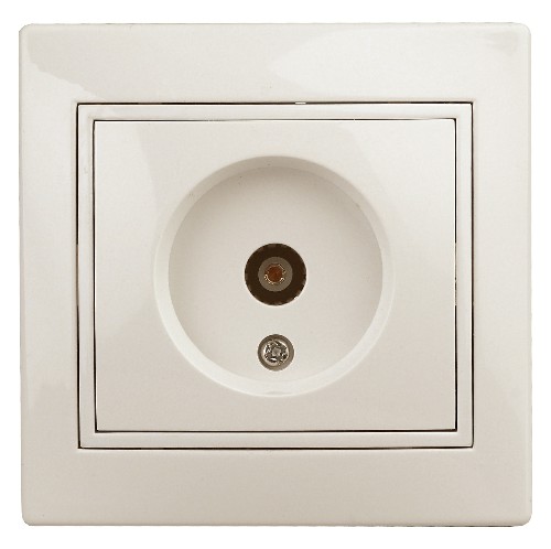 Розетка INTRO TV одиночная, скрытой установки, Plano, сл.кость (1/10/200/2400) (Б0027618) фото 5 Розетка INTRO TV одиночная, скрытой установки, Plano, сл.кость (1/10/200/2400) (Б0027618) фото 5