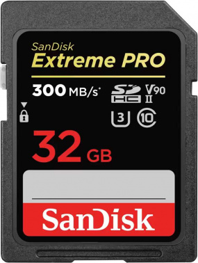 Карта памяти SDHC 32GB Sandisk Class 10 Extreme Pro UHS-II, U3, V90 (300 Mb/s) (SDSDXDK-032G-GN4IN) Карта памяти SDHC 32GB Sandisk Class 10 Extreme Pro UHS-II, U3, V90 (300 Mb/s) (SDSDXDK-032G-GN4IN)
