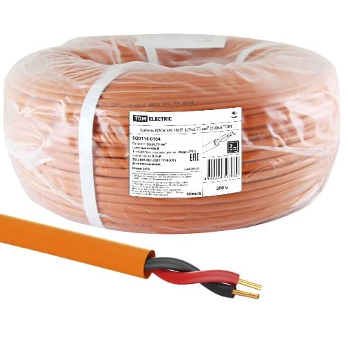 Кабель TDM силовой КПСнг(А)-FRHF 1х2х0,75 мм² (200м) (SQ0114-0104) Кабель TDM силовой КПСнг(А)-FRHF 1х2х0,75 мм² (200м) (SQ0114-0104)