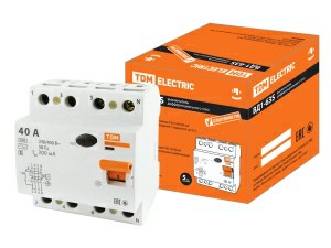 УЗО ВД1-63S 4Р 40А 300мА TDM (SQ0203-0069) УЗО ВД1-63S 4Р 40А 300мА TDM (SQ0203-0069)