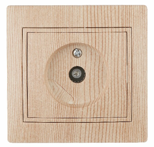 Розетка INTRO TV одиночная, скрытой установки, Plano, сосна (1/10/200/2400) (Б0030081) фото 5 Розетка INTRO TV одиночная, скрытой установки, Plano, сосна (1/10/200/2400) (Б0030081) фото 5