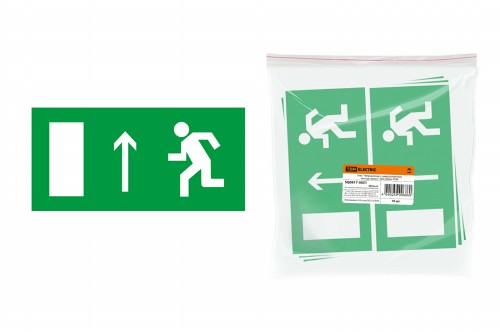 Знак "Направление к эвакуационному выходу прямо" 200х100мм TDM (SQ0817-0051) фото 2 Знак "Направление к эвакуационному выходу прямо" 200х100мм TDM (SQ0817-0051) фото 2