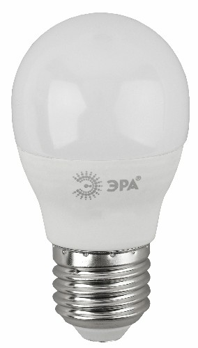 Лампа светодиодная ЭРА STD LED P45-7W-860-E27 E27 / Е27 7Вт шар холодный дневной свет (1/100) (Б0031402) фото 5 Лампа светодиодная ЭРА STD LED P45-7W-860-E27 E27 / Е27 7Вт шар холодный дневной свет (1/100) (Б0031402) фото 5