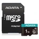 Карта памяти MicroSDXC  1TB  A-Data Class 10 UHS-I U3 V30S A2 (100/80 Mb/s) + SD адаптер (AUSDX1TUI3V30SA2-RA1)