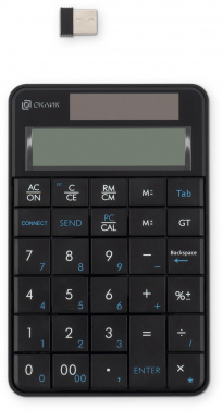 Числовой блок Оклик K604W черный USB беспроводная slim для ноутбука (1979325) Числовой блок Оклик K604W черный USB беспроводная slim для ноутбука (1979325)