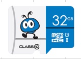 Карта памяти MicroSD  32GB  Smart Buy Class 10 UHS-I  синие без адаптера (SB32GMSDU1BLUE00)