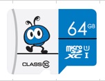 Карта памяти MicroSD  64GB  Smart Buy Class 10 UHS-I  синие + SD адаптер (SB64GMSDU1BLUE01)