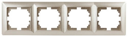 Рамка INTRO на 4 поста, СУ, Solo, шампань (14/140/1680) 4-504-04 (Б0043427) Рамка INTRO на 4 поста, СУ, Solo, шампань (14/140/1680) 4-504-04 (Б0043427)