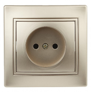 Розетка INTRO 2P, 16АХ-250В, скрытой установки, Plano, шампань (1/10/200/2400) (Б0030055) фото 5 Розетка INTRO 2P, 16АХ-250В, скрытой установки, Plano, шампань (1/10/200/2400) (Б0030055) фото 5