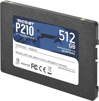 яВнутренний SSD Patriot 512GB, SATA-III, R/W - 500/400 MB/s, 2.5", TLC 3D (P210S512G25) фото 3 яВнутренний SSD Patriot 512GB, SATA-III, R/W - 500/400 MB/s, 2.5", TLC 3D (P210S512G25) фото 3