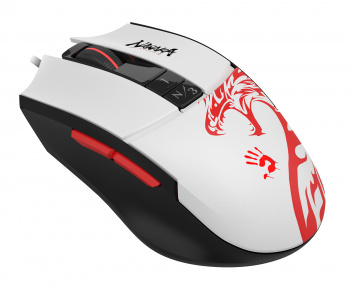 Мышь проводная игровая A4TECH Bloody L65 Max белый/рисунок оптическая (12000dpi) USB (6but) (1/20) (L65 MAX NARAKA) фото 7 Мышь проводная игровая A4TECH Bloody L65 Max белый/рисунок оптическая (12000dpi) USB (6but) (1/20) (L65 MAX NARAKA) фото 7