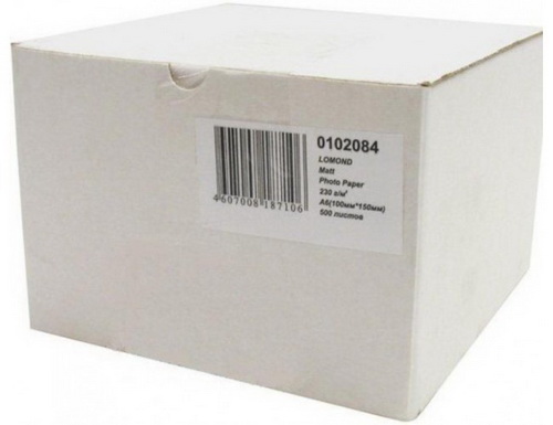 Фотобумага LOMOND 10x15 230 г/м2 матовая 500 лист. (1/12) (C0017862) Фотобумага LOMOND 10x15 230 г/м2 матовая 500 лист. (1/12) (C0017862)