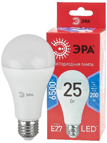 Лампа светодиодная ЭРА RED LINE LED A65-25W-865-E27 R Е27 / E27 25 Вт груша холодный дневной свет (10/100/1200) (Б0048011) Лампа светодиодная ЭРА RED LINE LED A65-25W-865-E27 R Е27 / E27 25 Вт груша холодный дневной свет (10/100/1200) (Б0048011)