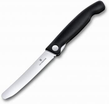 Кухонный нож Victorinox Swiss Classic, сталь, для овощей, лезвие 110 мм., прямая заточка, чёрный (6.7803) Кухонный нож Victorinox Swiss Classic, сталь, для овощей, лезвие 110 мм., прямая заточка, чёрный (6.7803)