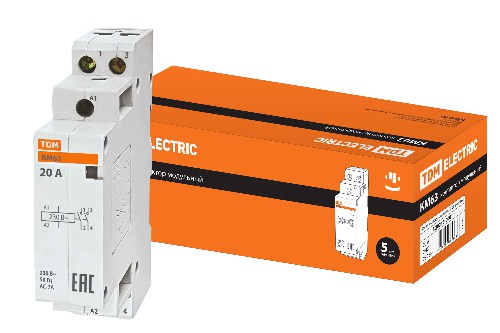 Контактор модульный КМ63/2-20 2НО TDM (SQ0213-0001) Контактор модульный КМ63/2-20 2НО TDM (SQ0213-0001)