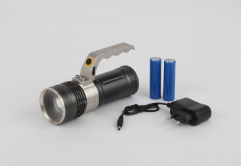 Фонарь ЭРА PA-804 аккумуляторный прожекторный 5Вт рег-ка фокуса луча литий 2,5Ач 3 режима коробка (1/10/30) (Б0039628) фото 2 Фонарь ЭРА PA-804 аккумуляторный прожекторный 5Вт рег-ка фокуса луча литий 2,5Ач 3 режима коробка (1/10/30) (Б0039628) фото 2