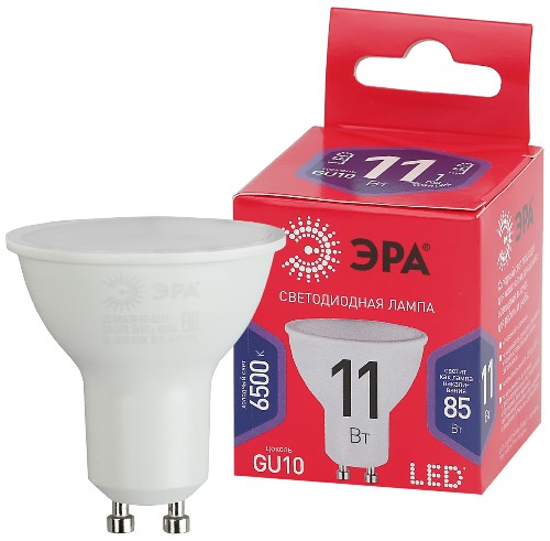 Лампа светодиодная ЭРА RED LINE LED MR16-11W-865-GU10 R GU10 11 Вт софит холодный дневной свет (1/100) (Б0045346) Лампа светодиодная ЭРА RED LINE LED MR16-11W-865-GU10 R GU10 11 Вт софит холодный дневной свет (1/100) (Б0045346)