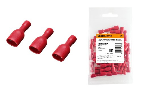 Разъем плоский полностью изолированный РППИ-М 1,25-110 красный (мама) (цена за уп./50 шт) TDM (20/24 (SQ0546-0001) Разъем плоский полностью изолированный РППИ-М 1,25-110 красный (мама) (цена за уп./50 шт) TDM (20/24 (SQ0546-0001)