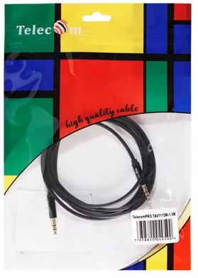 Кабель соединительный 3.5 Jack (M) - 3.5 Jack (M), 1.5м TELECOM PRO <TAV7175M-1.5M> (1/250) фото 3 Кабель соединительный 3.5 Jack (M) - 3.5 Jack (M), 1.5м TELECOM PRO <TAV7175M-1.5M> (1/250) фото 3