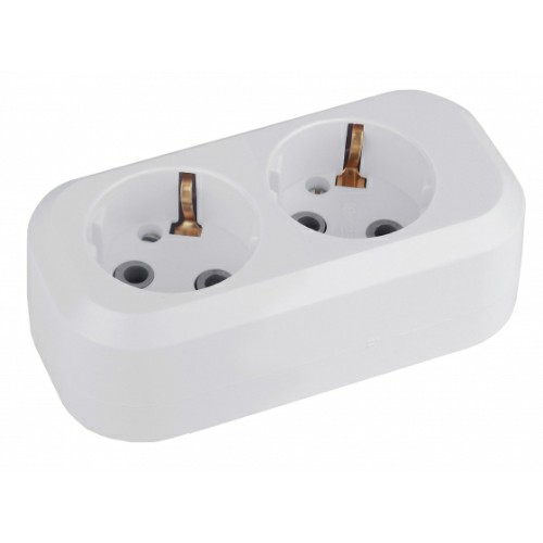 Колодка розеточная ЭРА 2 гнезда 16А/3500Вт с заземлением (KX-2e) (1/20/1200) (Б0028339) Колодка розеточная ЭРА 2 гнезда 16А/3500Вт с заземлением (KX-2e) (1/20/1200) (Б0028339)