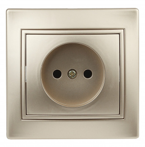 Розетка INTRO 2P, 16АХ-250В, скрытой установки, Plano, шампань (1/10/200/2400) (Б0030055) фото 7 Розетка INTRO 2P, 16АХ-250В, скрытой установки, Plano, шампань (1/10/200/2400) (Б0030055) фото 7