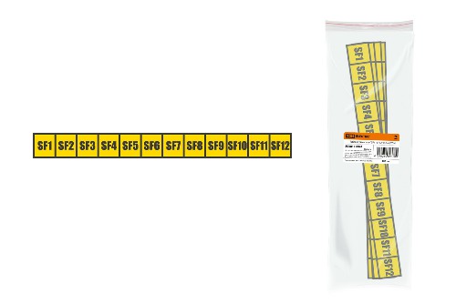 Таблица символов "SF1 - SF12" (12шт) TDM (SQ0817-0041) Таблица символов "SF1 - SF12" (12шт) TDM (SQ0817-0041)