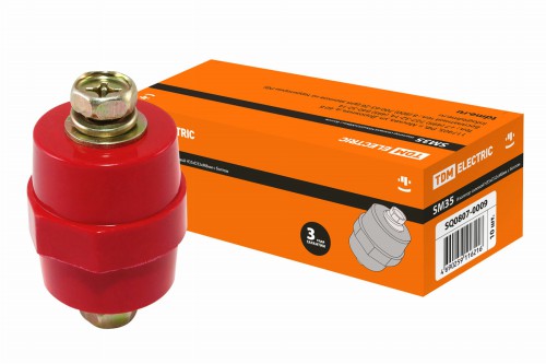 Изолятор SM35 силовой H35xD32xM8мм с болтом TDM (SQ0807-0009) фото 3 Изолятор SM35 силовой H35xD32xM8мм с болтом TDM (SQ0807-0009) фото 3