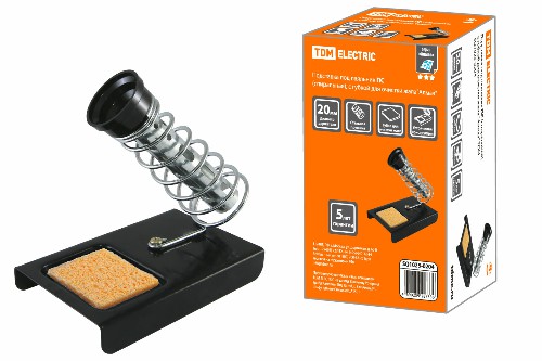 Подставка под паяльник ПС (спиральная), с губкой для очистки жала "Алмаз" TDM (1/50) (SQ1025-0204) фото 3 Подставка под паяльник ПС (спиральная), с губкой для очистки жала "Алмаз" TDM (1/50) (SQ1025-0204) фото 3