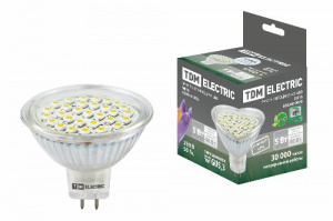 Лампа светодиодная TDM MR16-5 Вт-220 В -4000 К–GU 5,3 SMD (SQ0340-0028) Лампа светодиодная TDM MR16-5 Вт-220 В -4000 К–GU 5,3 SMD (SQ0340-0028)