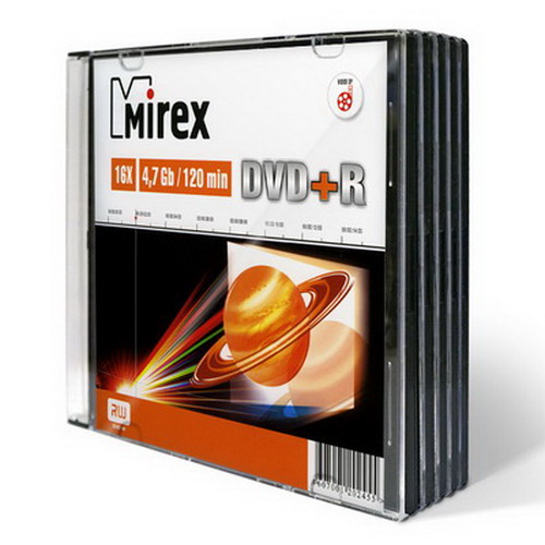 Диск MIREX DVD+R 4,7 Гб 16x Slim case (1/200) (UL130013A1S) Диск MIREX DVD+R 4,7 Гб 16x Slim case (1/200) (UL130013A1S)