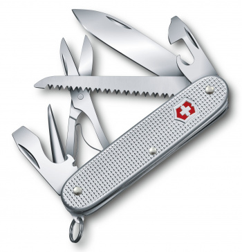 Нож перочинный Victorinox Farmer X Alox, 93 мм., 10 функций, серебро (карт. коробка) (0.8271.26) Нож перочинный Victorinox Farmer X Alox, 93 мм., 10 функций, серебро (карт. коробка) (0.8271.26)