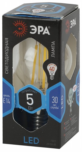 Лампа светодиодная ЭРА F-LED P45-5W-840-E14 Е14 / Е14 5Вт филамент шар нейтральный белый свет (1/50) (Б0019007) Лампа светодиодная ЭРА F-LED P45-5W-840-E14 Е14 / Е14 5Вт филамент шар нейтральный белый свет (1/50) (Б0019007)