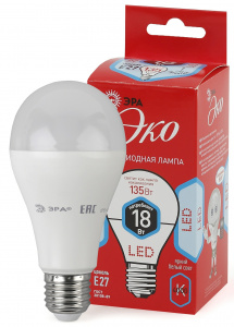 Лампа светодиодная ЭРА RED LINE ECO LED A65-18W-840-E27 Е27 / E27 18Вт груша нейтральный белый свет (1/100) (Б0031708) фото 8 Лампа светодиодная ЭРА RED LINE ECO LED A65-18W-840-E27 Е27 / E27 18Вт груша нейтральный белый свет (1/100) (Б0031708) фото 8