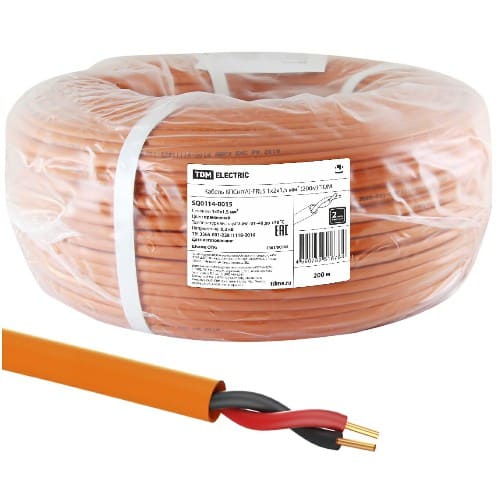 Кабель TDM силовой КПСнг(А)-FRLS 1х2х1,5 мм² (200м) (SQ0114-0015) Кабель TDM силовой КПСнг(А)-FRLS 1х2х1,5 мм² (200м) (SQ0114-0015)