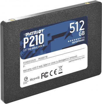 яВнутренний SSD Patriot 512GB, SATA-III, R/W - 500/400 MB/s, 2.5", TLC 3D (P210S512G25) фото 2 яВнутренний SSD Patriot 512GB, SATA-III, R/W - 500/400 MB/s, 2.5", TLC 3D (P210S512G25) фото 2