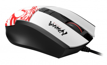 Мышь проводная игровая A4TECH Bloody L65 Max белый/рисунок оптическая (12000dpi) USB (6but) (1/20) (L65 MAX NARAKA) фото 2 Мышь проводная игровая A4TECH Bloody L65 Max белый/рисунок оптическая (12000dpi) USB (6but) (1/20) (L65 MAX NARAKA) фото 2